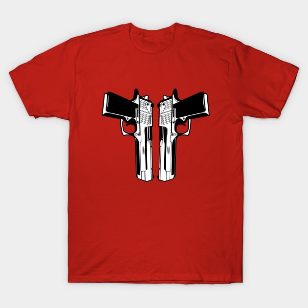 Dual Pistols T-Shirt by Woah_Jonny